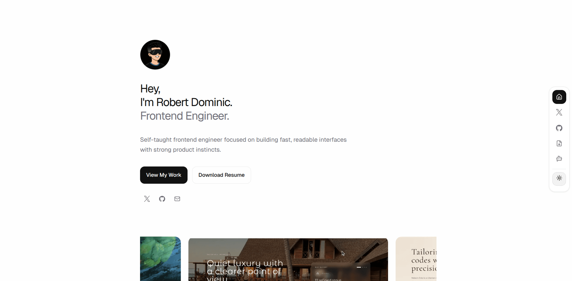 Robertfolio portfolio image